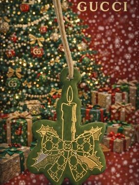 Gucci Green Holiday Candle Ornament